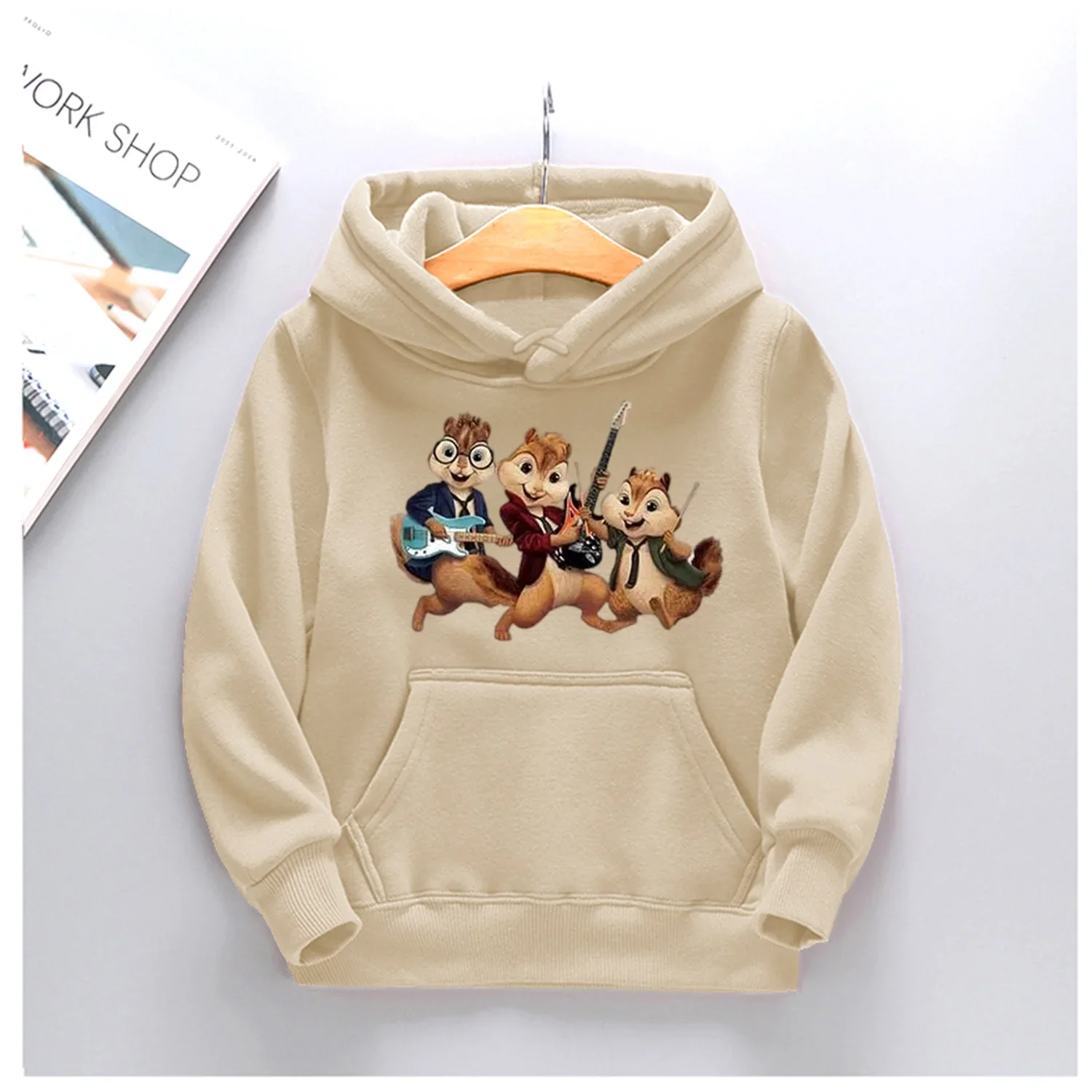kf S80f6f5d9c49f4b51aeb9546430783315I Fashion Kids Alvin and the Chipmunks Autumn Spring Pullover Hooded Sweater Boys Girls Chilren Casual Cute - Alvin And The Chipmunks Shop