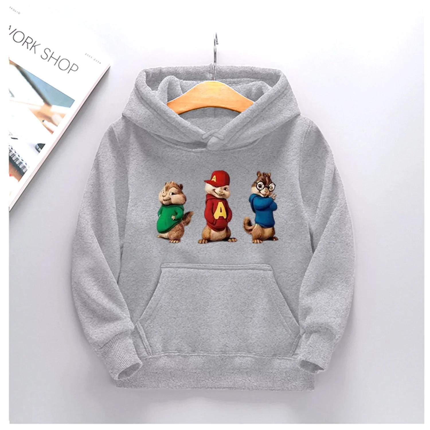 kf Se02f1c4491dc4bf8bb2f9927dd2c2372F Hot Sold Kids Alvin and the Chipmunks Autumn Spring Pullover Hooded Sweater Boys Girls Chilren Casual - Alvin And The Chipmunks Shop